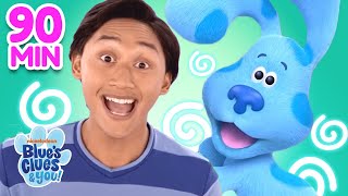 BEST Games & Skidoos with Josh & Blue! 🌀 | 90 Min. Compilation | Blue's Clues &