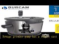 burcam 401447pz 1.0 hp complete sewage grinder pump system with 24 x 24 sewage basin