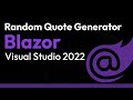Create Random Quote Generator with Blazor