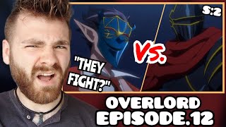 AINZ Vs. DEMIURGE??!!! | OVERLORD - EPISODE 12 | SEASON 2 | New Anime Fan! | REACTION