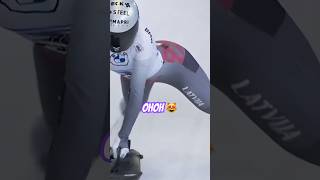 💗Nice and Fast!! #latvia #speed | Endija TERAUDA 🇱🇻 Skeleton Racer