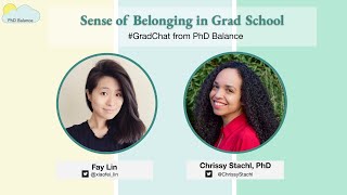 Sense of Belonging in Grad School ~ w/ Dr Chrissy Stachl