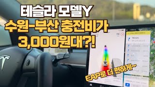 테슬라, 300kg 싣고 수원에서 부산까지 무충전 주행 가능?!ㅣ 전기차 한달 충전비 ㅣ 오토파일럿 ㅣ EAP  l  테슬라 모델Y