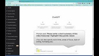 #745 Need to summarise the key points? ChatGPT can help