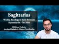 Sagittarius Weekly Astrology & Tarot September 1st - 7th 2024 Old School Horoscope & Predictions