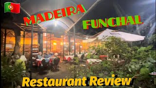 🇵🇹 Madeira having  Dinner in a lovely Funchal garden restaurant