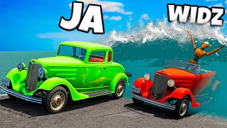 ❄️ UCIEKAM Z WIDZAMI OD POWODZI!? | BeamNG Drive |