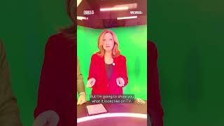 What does a virtual news set look like?