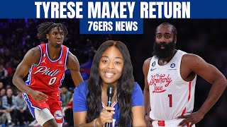 76ERS NEWS - TYRESE MAXEY RETURNS VS PELICANS , JAMES HARDEN WILL RETURN TO HOUSTON ROCKETS?