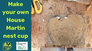 How to Make a House Martin Nest Cup