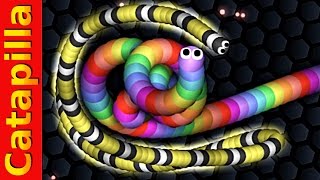Slither.io Gameplay Master Snake vs Lucky Snakes. Epic Slitherio Multiplayer Funny Moments.