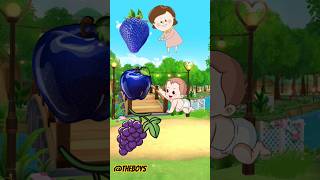 Jojo coloring fruit🍓🍇🍎#animation #cartoon #funny