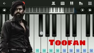 Toofan | KGF 2 | Easy Piano Tutorial | Perfect piano