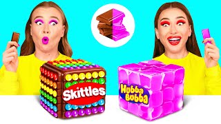 Bubble Gum vs Chocolate Food Challenge | Food Battle by BaRaDa Challenge