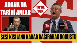Özgür Özel, Adana'yı İnletti: AKP'ye ve Erdoğan'a "Tarihe geçen" olay sözler!...