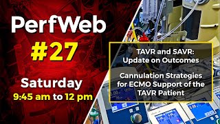 PerfWeb 27 TAVR - SAVR Update on outcomes; Cannulation strategies for ECMO - Day 3