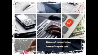 Financial Project Management PowerPoint Template by PoweredTemplate.com
