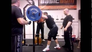 Christer Larsen squat 290kg (638 lbs) RAW! ( 6x25kg +6x20kg + 20kg bar.)