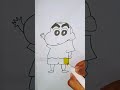 how to draw shinchan fast easy drawing tutorial shorts