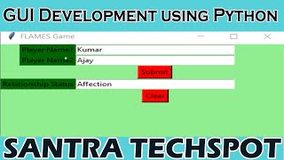 #19 | FLAMES Game Application using python Tkinter | Tkinter Tutorial in Tamil