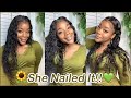 🍃Affordable Lace Wig​ Install #Elfinhair Review, She Wore our Lace Wig~ 100% Human Hair~