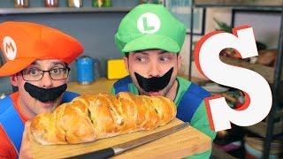 Super Mario Bros Spaghetti Sandwich Recipe | Sorted Food