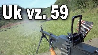 Uk vz. 59 Belt fed full auto machinegun.