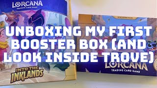 UNBOXING MY FIRST EVER LORCANA BOOSTER BOX! (plus a look at the Chapter 3 Trove with my boyfriend!)