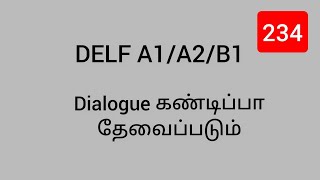 French Tamil Dialogue