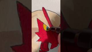 Drawing Blaziken with alcohol markers! 🔥#shorts #art #trending #drawing #pokemon #fyp #nintendo