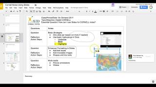 AVID: CORNELL Notes Using Slides