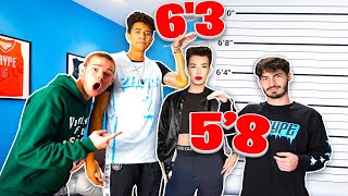 GUESS THE YOUTUBERS HEIGHT w/ 2HYPE