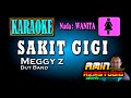 SAKIT GIGI || Meggy Z || KARAOKE Nada WANITA