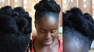 How To Faux Hawk Updo On Short Natural Hair Tondie Phophi