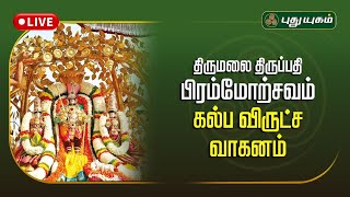 🔴LIVE :  திருமலை திருப்பதி ரதசப்தமி 2025 - கல்ப விருட்ச வாகனம் | #tirumalabrahmotsavam #puthuyugamtv