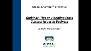 Globinar: Tips on Handling Cross Cultural Issues in Business