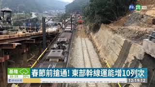 瑞芳-猴硐坍方完成搶修 明雙向通車｜華視新聞 20210202