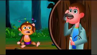 English rhymes for kids monkey rhymes  குழந்தைகளுக்கான ஆங்கில  குரங்கு பாடல்