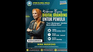 Webinar Bisnis: Digital Branding untuk Pemula