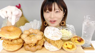 【ASMR】ドーナツチキンバーガー食べるだけ。【BGM,喋り抜き版】