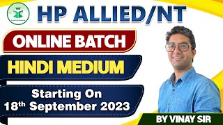 HP Allied/NT | Online Batch | Hindi Medium | Starting on 18th September. 2023 | Civilstap Himachal