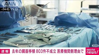 【臓器移植】去年803件が医療機関の態勢整わず手術が不成立に　厚労省(2024年12月5日)