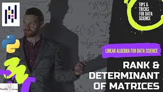 Rank & Determinant of Matrices - Linear Algebra for Data Science - Tips & Tricks