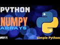 Python Numpy Array Basics of Numpy Python Tutorials #python #numpy #array