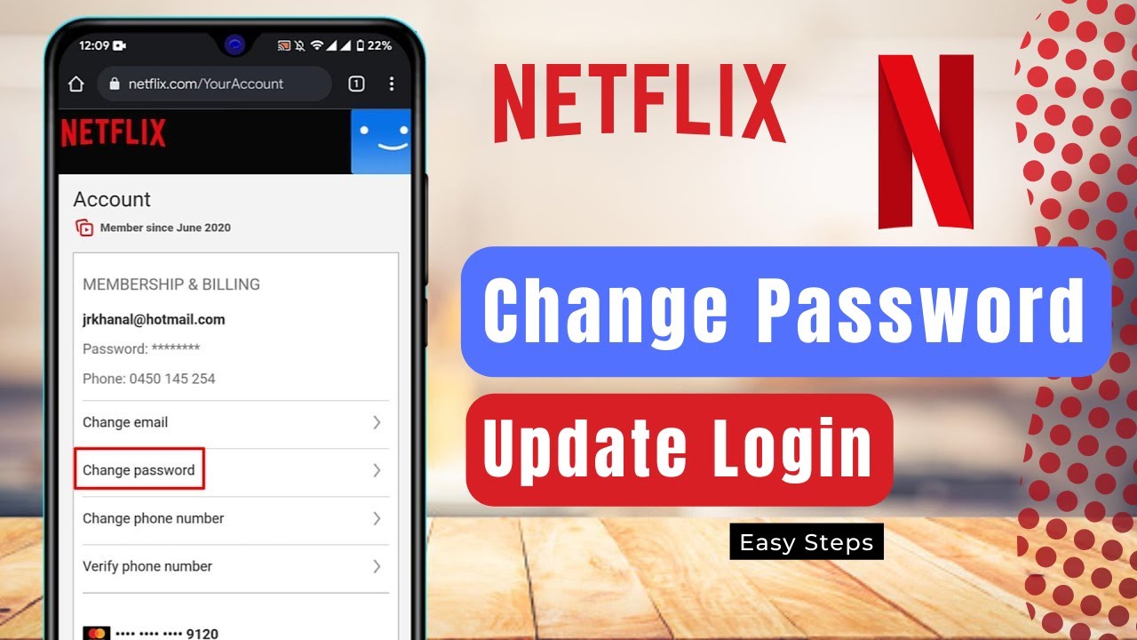 How To Change Netflix Password !! - YouTube