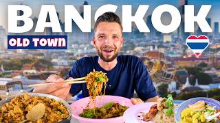 ULTIMATE DIY STREET FOOD TOUR in OLD TOWN BANGKOK 🇹🇭 Best Chicken Rice, Insane Crab, Charcoal Noodle