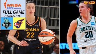 New York Liberty vs Indiana Fever Full Game | WNBA Seaon 2024 | WNBA Highlight | Caitlin Clark