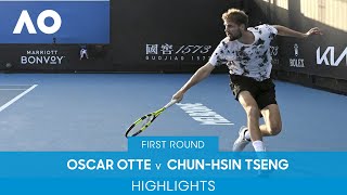 Oscar Otte v Chun-hsin Tseng Highlights (1R) | Australian Open 2022