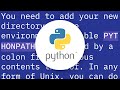 Permanently add a directory to PYTHONPATH?