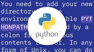 Permanently add a directory to PYTHONPATH?